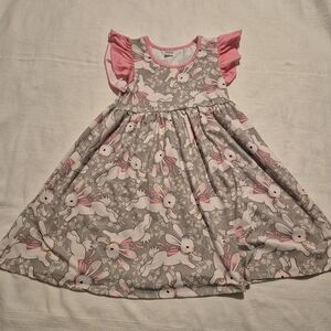 Penelope Plumm girls size 6 bunny and flower dress super adorable and soft